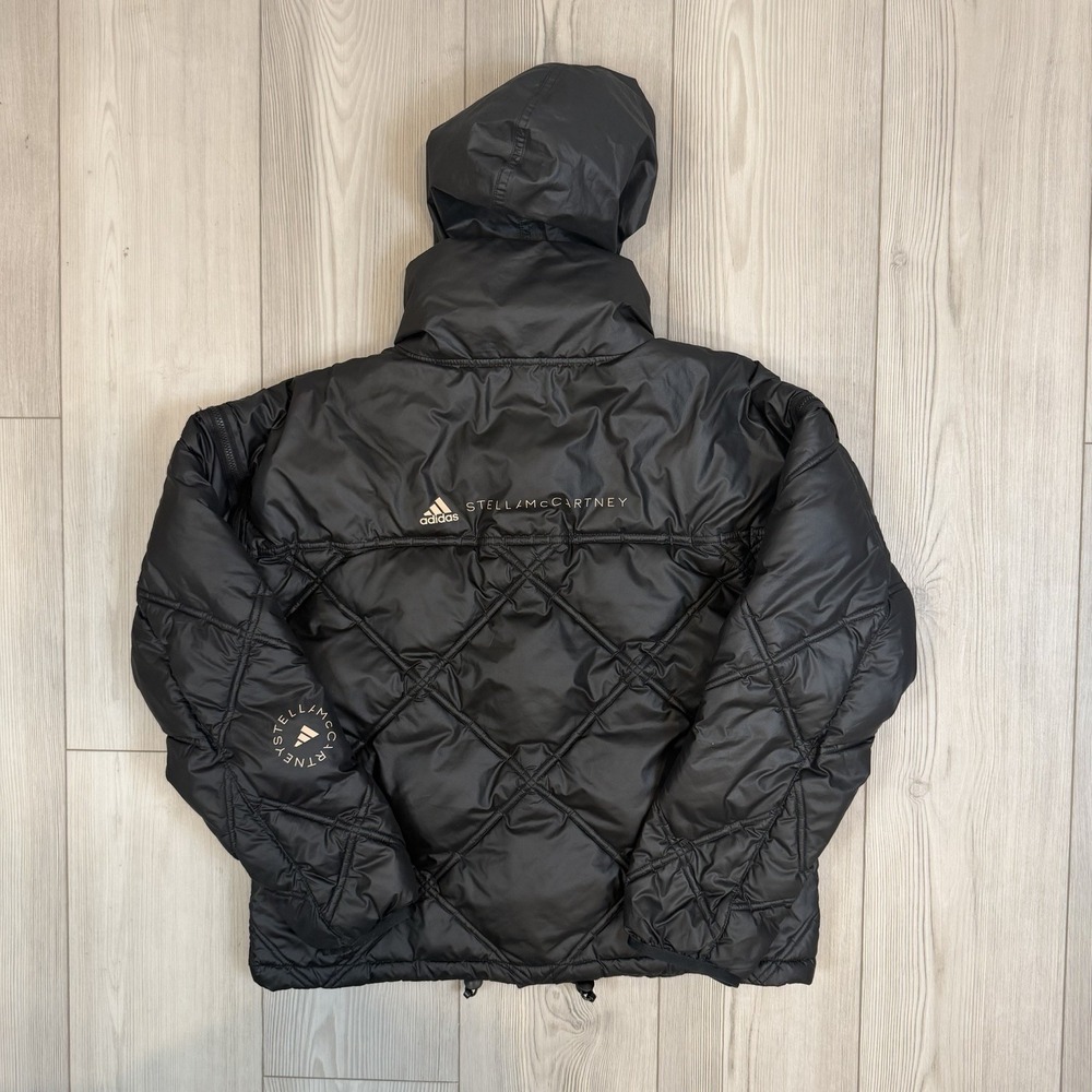 adidas by Stella McCartney XS‎ Black Short Padded Puffer Jacket Convertible